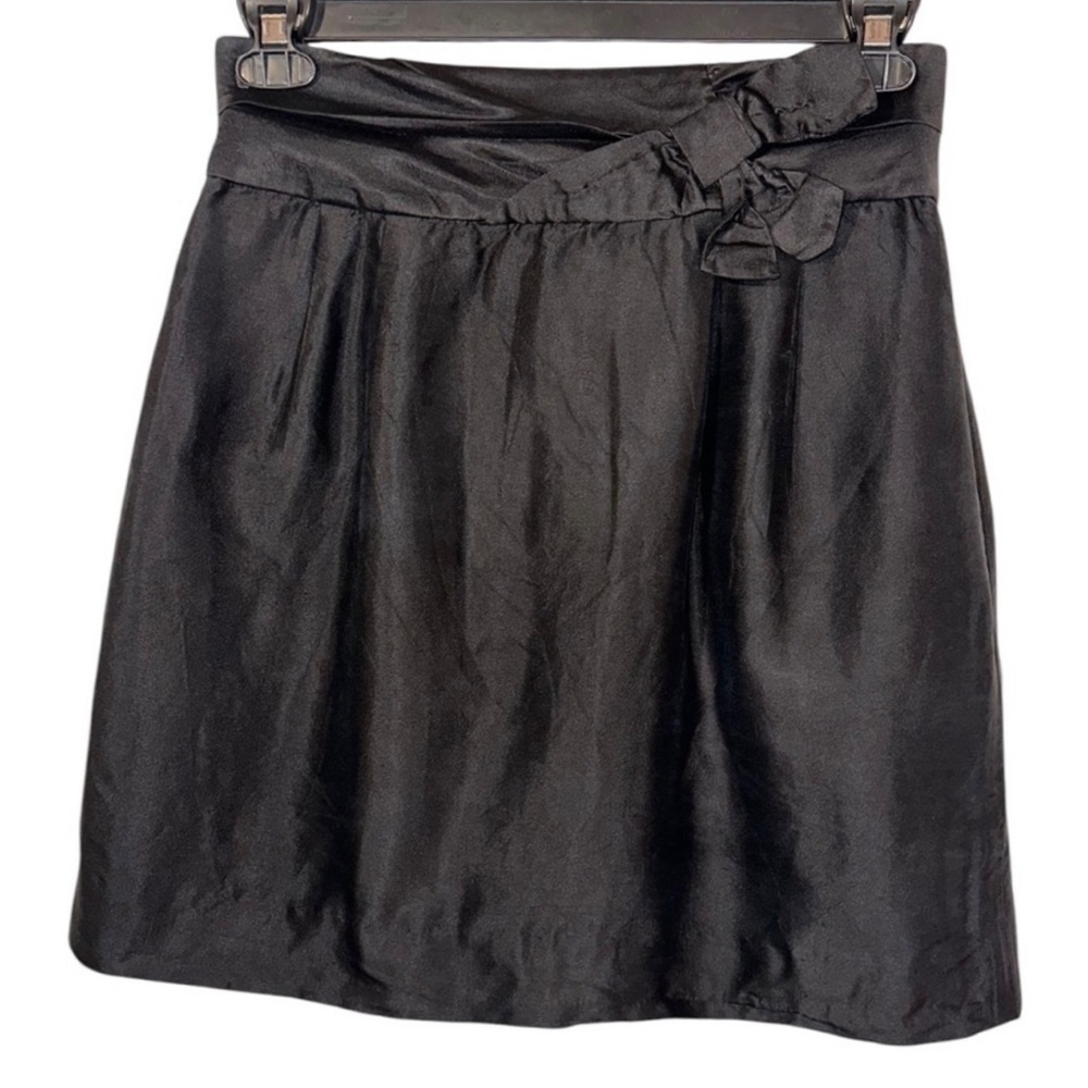Kate Spade Women’s Maura Silk Blend Black Mini Skirt ~ Size 8